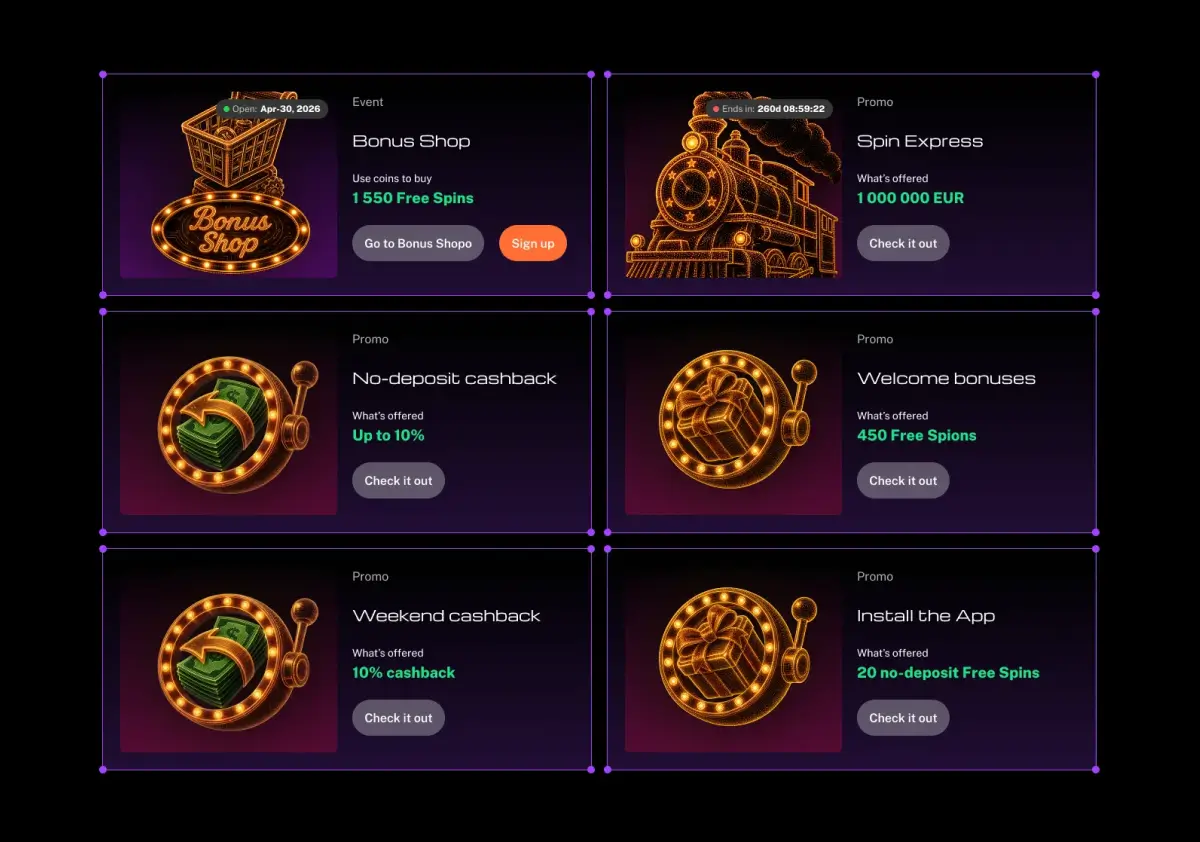 spinobon bonuses